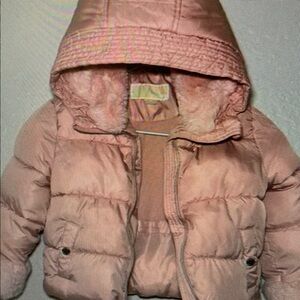 Kids Pink Puffer Jacket